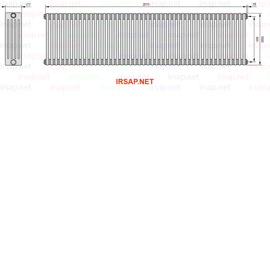 Радиатор IRSAP Tesi 51000/46 T02 CL 01
